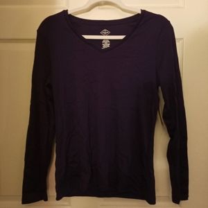 Purple long sleeve shirt